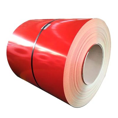 کویل فولادی نورد سرد 1000-1200 میلی متری 2 میلی متری از پیش رنگ شده PPGL PPGI Z40 سبز قرمز