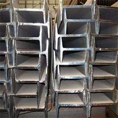 SS400 S235JR MS I Beam A36 کانال فولادی تیر 50mm-300mm عرض فلنج